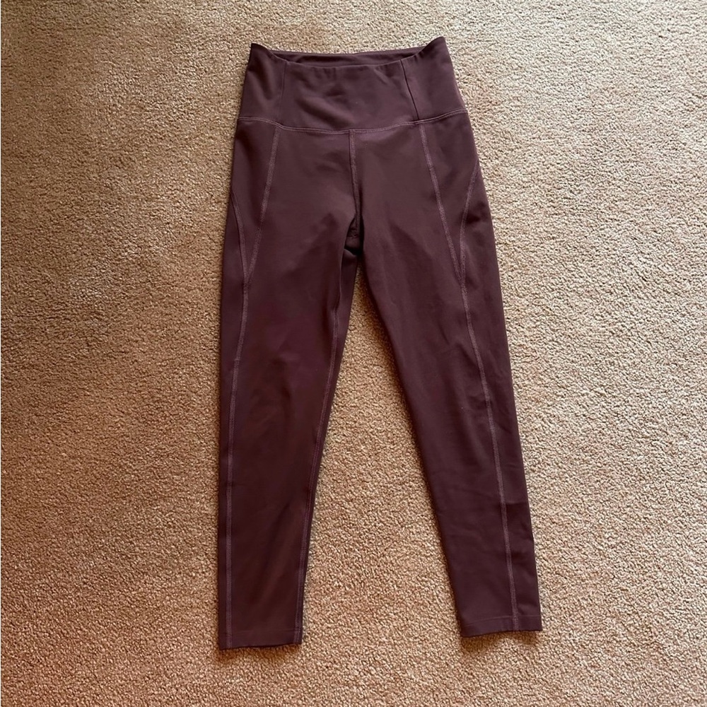 Brown Girlfriend Collective Capri Leggings, size small